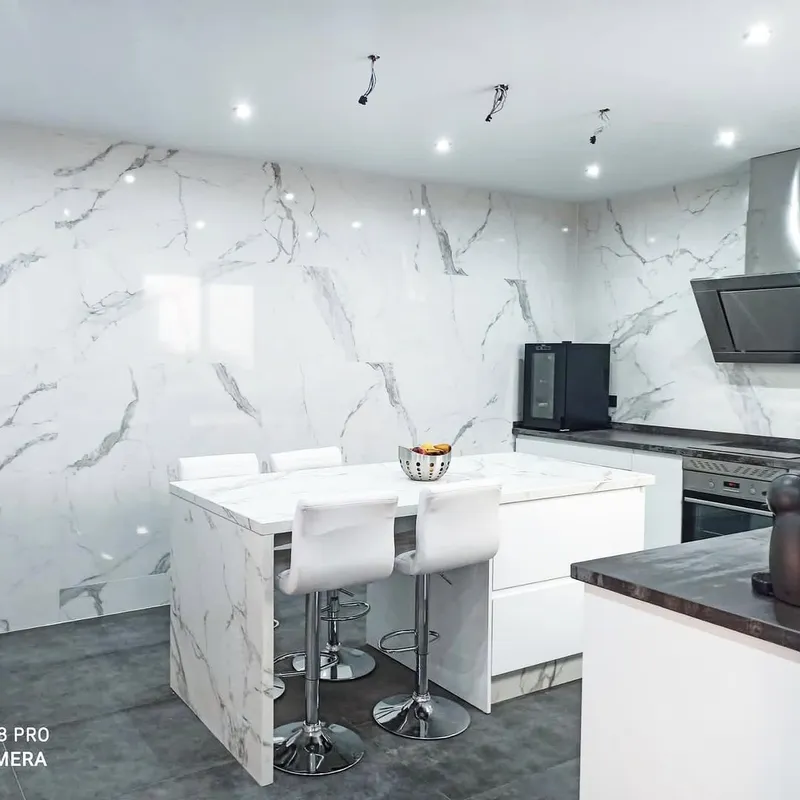 Cocina con isla central